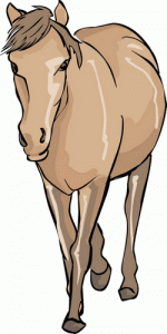 cartoon horse coming forward